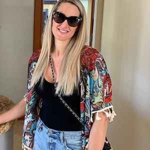 Shein kimono with tassels-sorry $10 firm